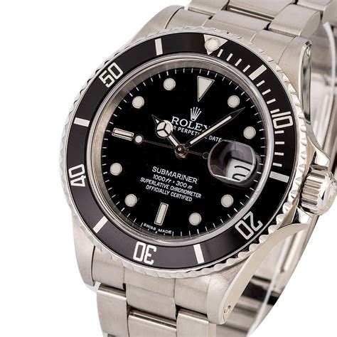 rolex submariner 168000 seltene edelstahl vom typ 904l|Rolex 16800 dive watch.